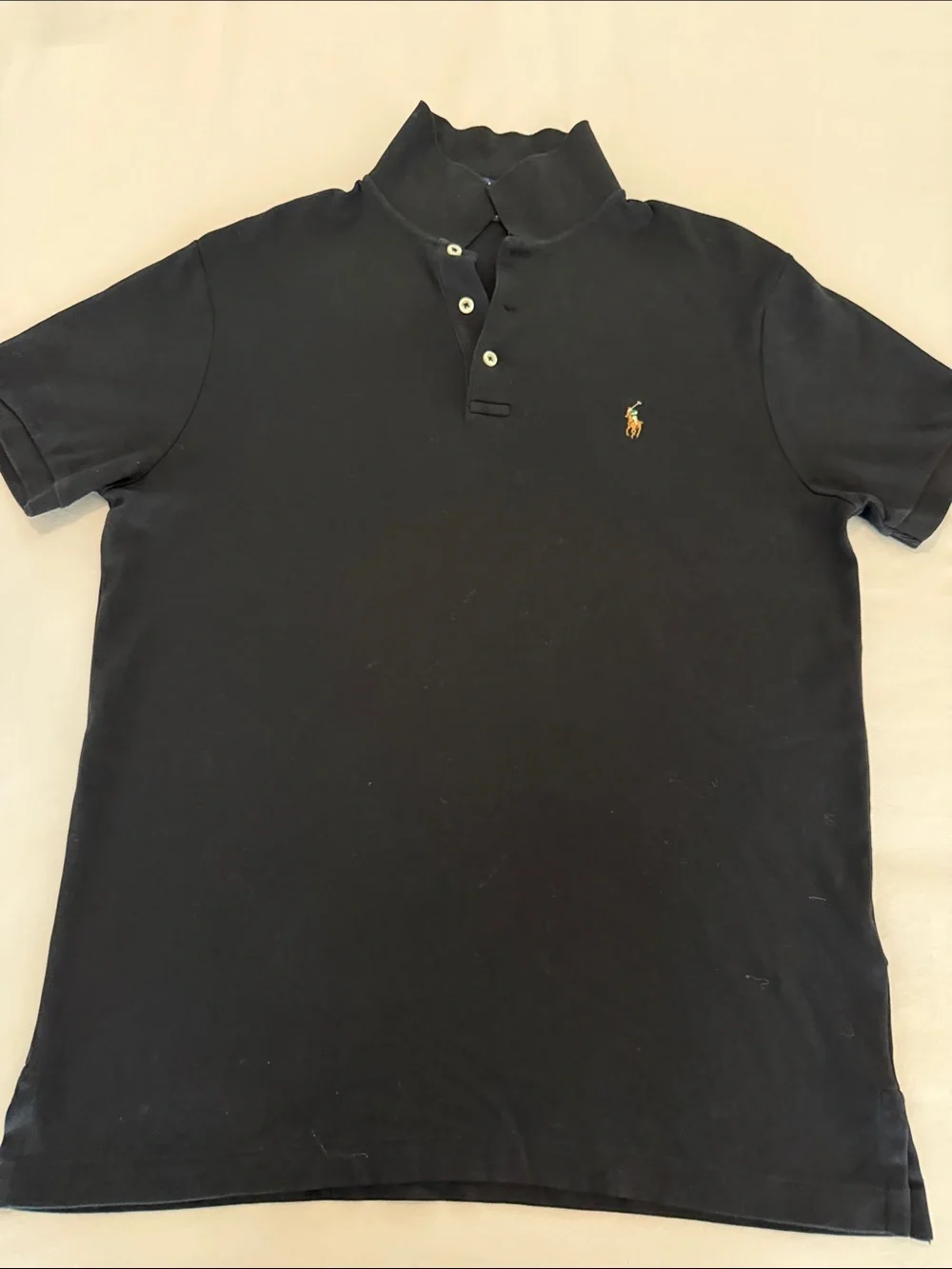 Ralph Lauren Men’s Black Polo with Yellow Pony